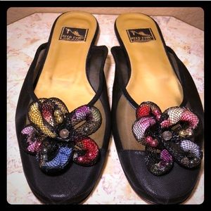 Reed Evins Mesh Bow Slip On Shoes